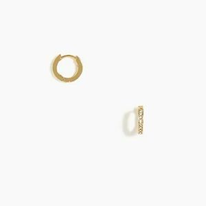 3/$33 Crystal huggie earring